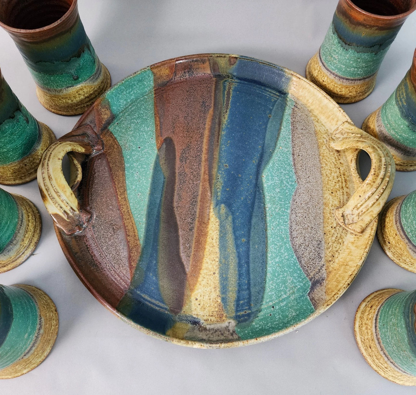 Jim Ulmer Stoneware Drink Serving Set