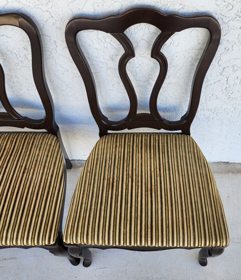 Antique Mahogany French Dining Chairs Set of 4