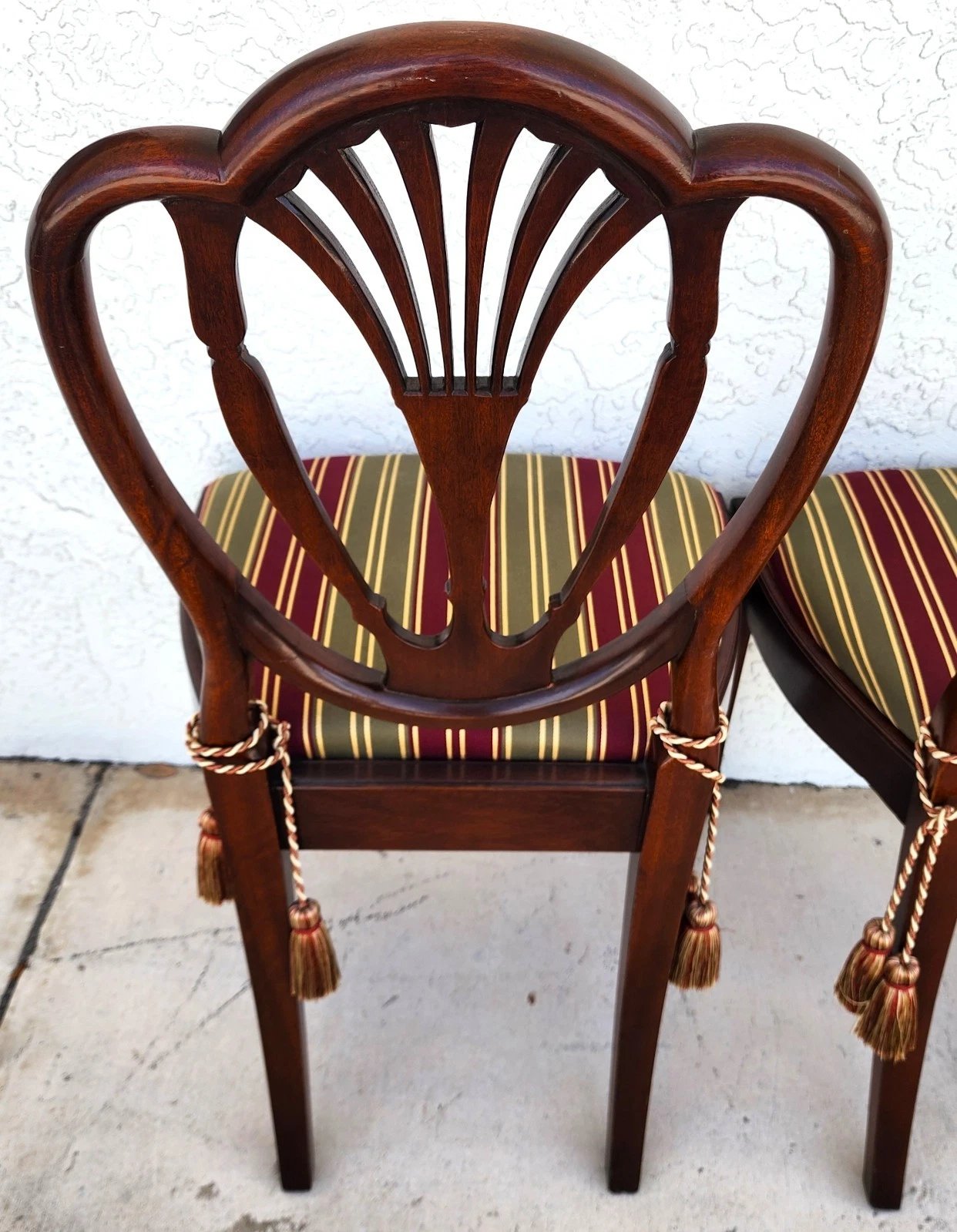 Hepplewhite Shield Back Mahogany Chairs Set of 6