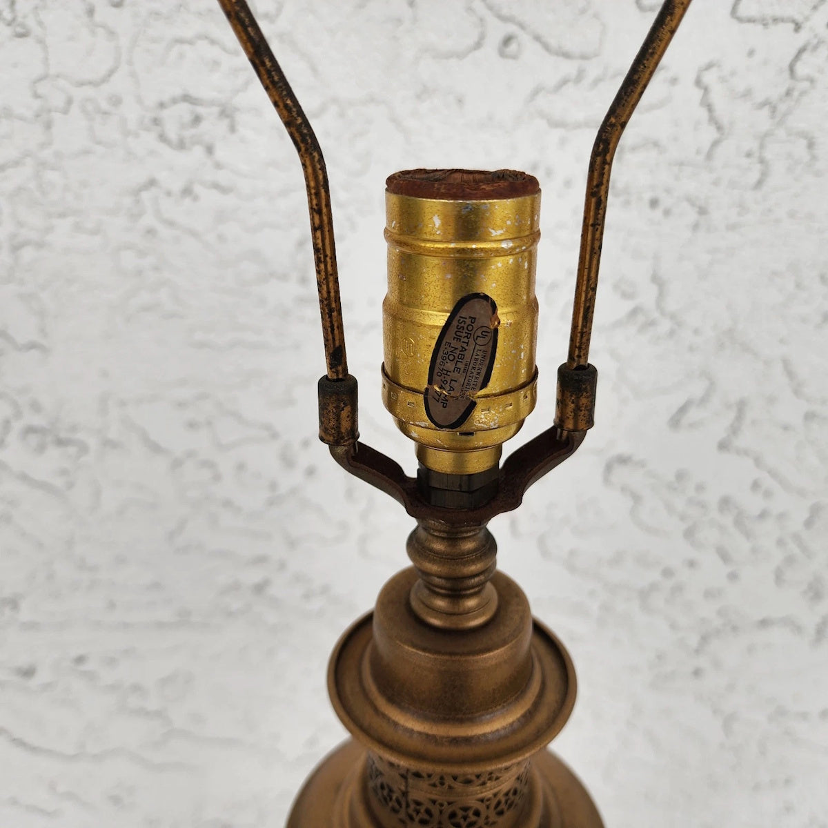 Vintage Floor Lamp with Table