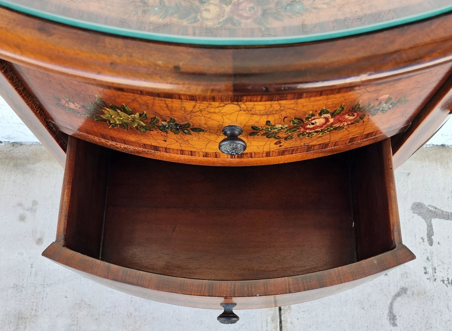 Theodore Alexander Demilune Console Table Sideboard Cabinet