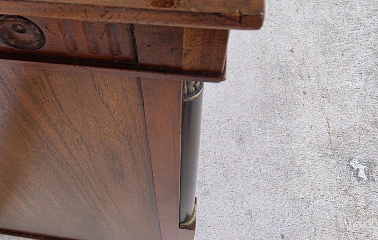 Vintage Baker French Empire Directoire Walnut Lowboy Dresser 1960s