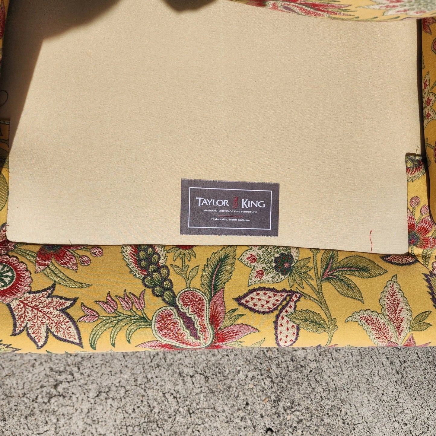 Taylor King Wingback Lounge Chairs & Ottomans Pair