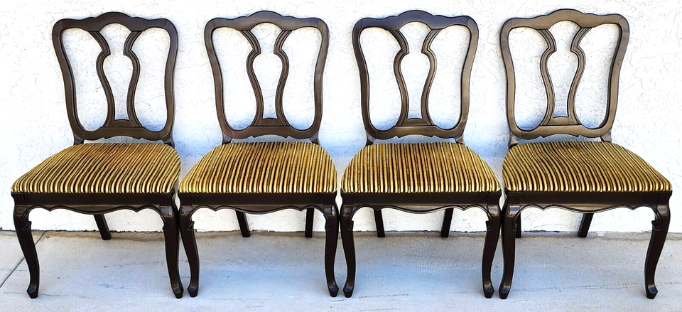 Antique Mahogany French Dining Chairs Set of 4