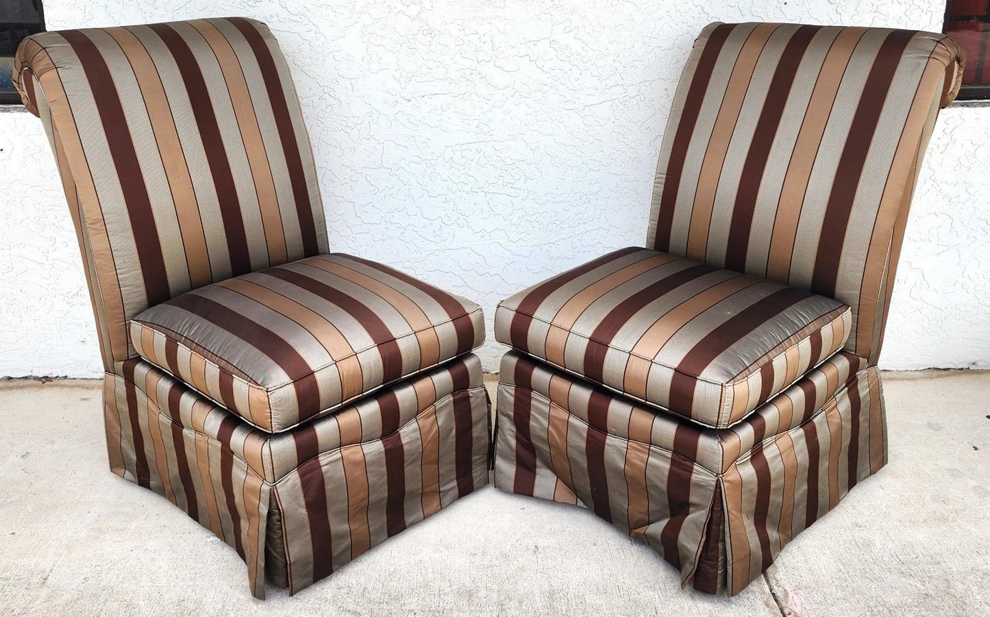 Pair of Drexel Heritage Slipper Chairs