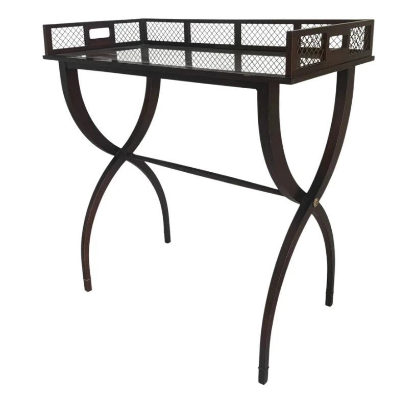 Barbara Barry for Baker Tray Table With Mirrored Serving Tray