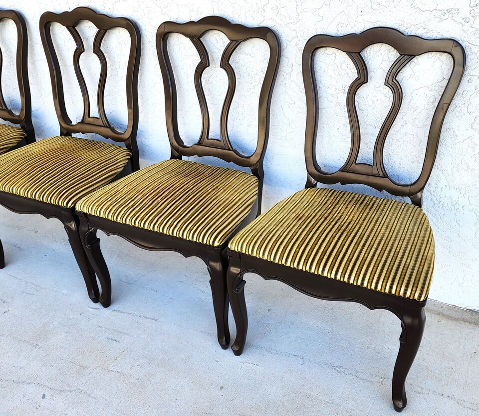 Antique Mahogany French Dining Chairs Set of 4