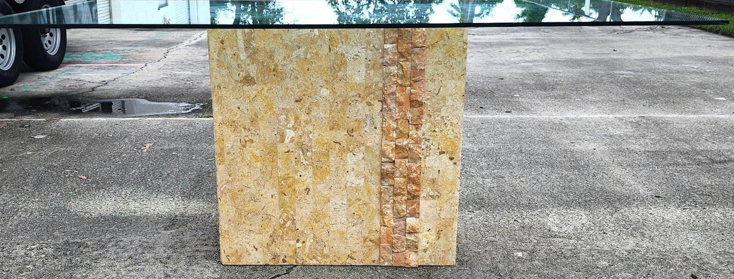 Maitland Smith Style Tessellated Stone Dining Table