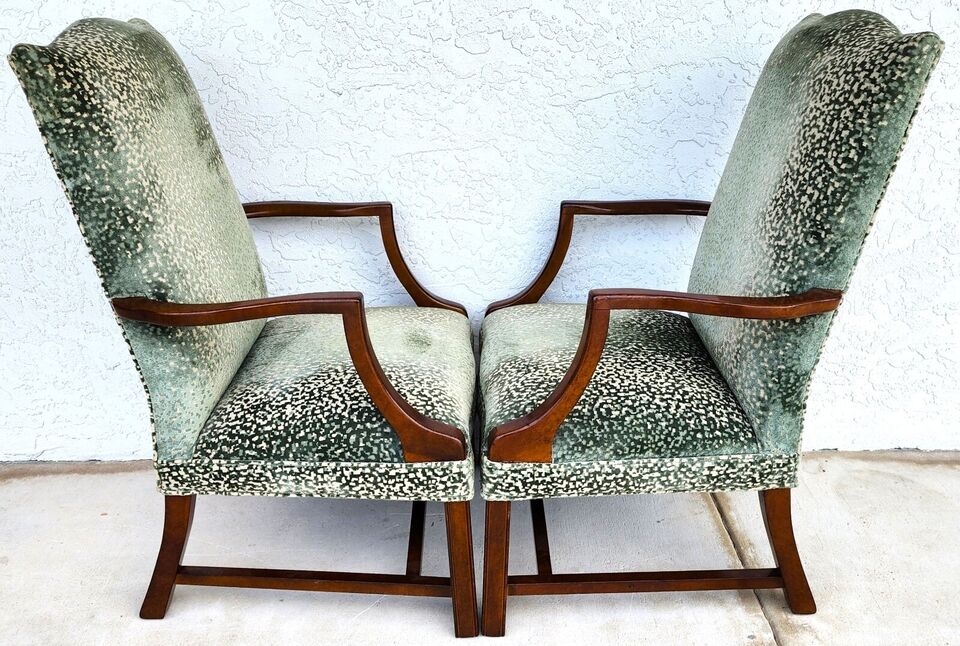 Vintage Gainsborough Lolling Armchairs Pair
