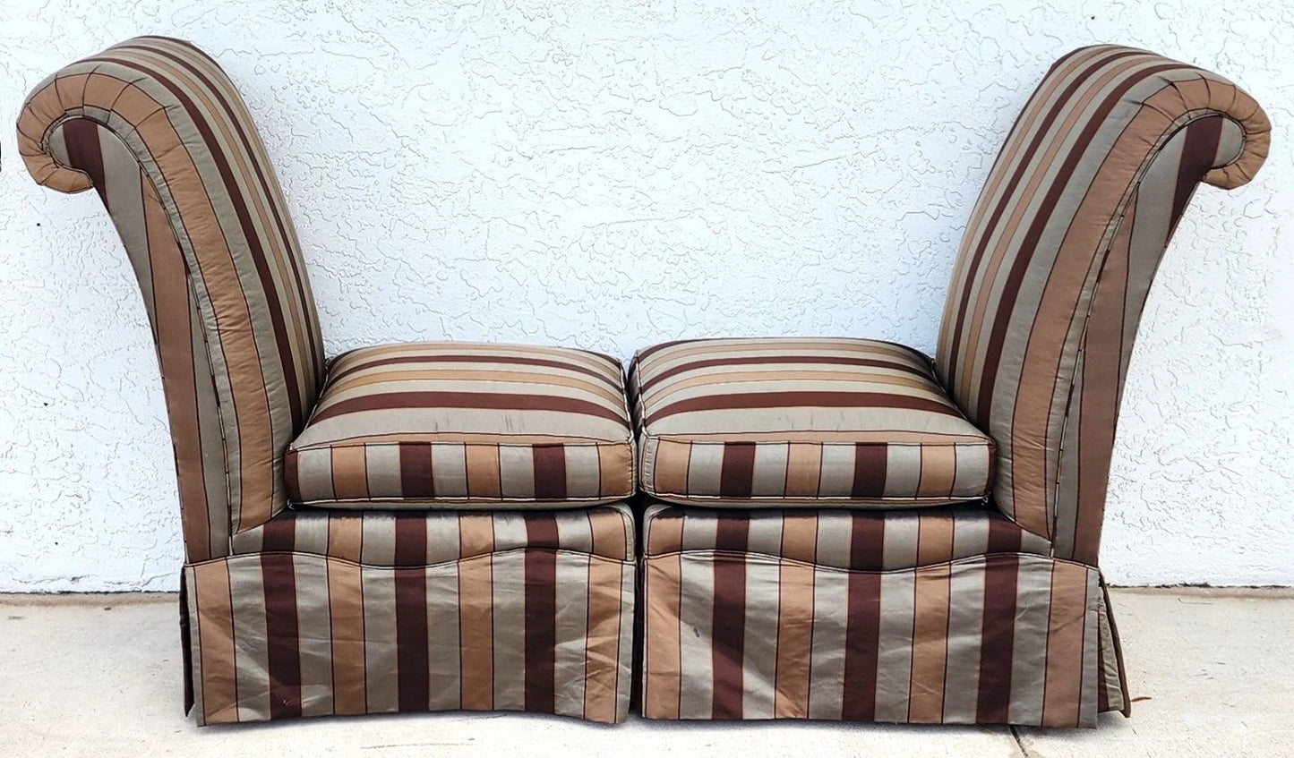 Pair of Drexel Heritage Slipper Chairs