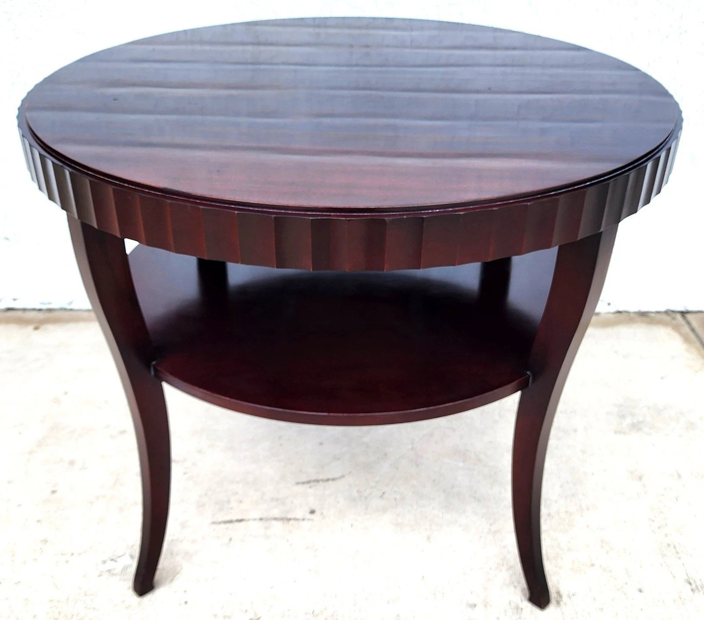 Barbara Barry Fluted Edge Table by Baker
