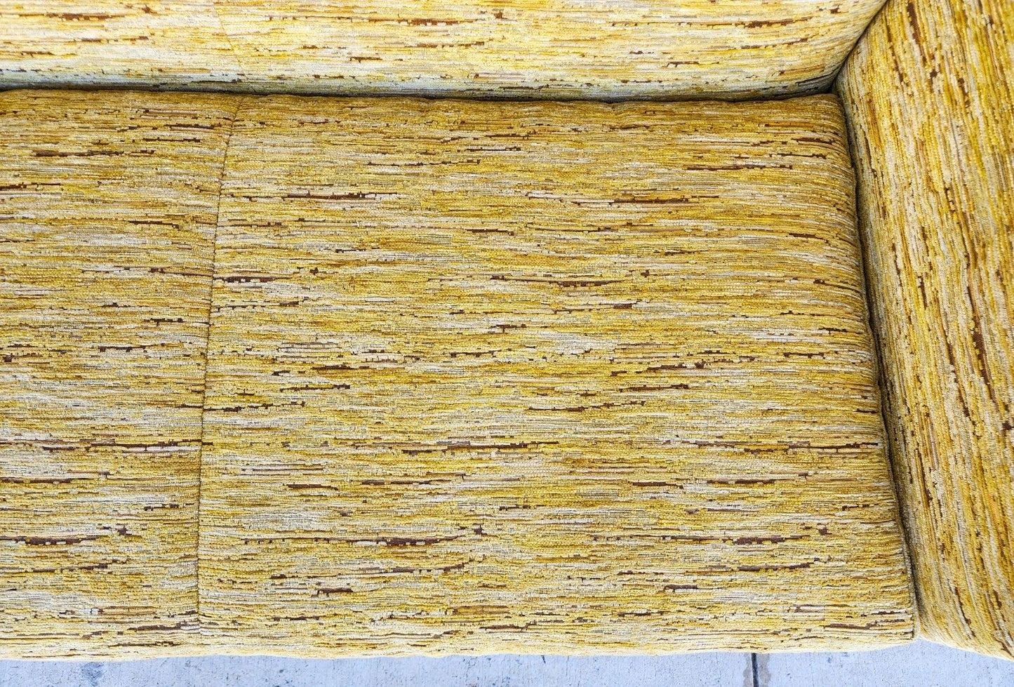 Vintage MCM Sofa Tuxedo Style
