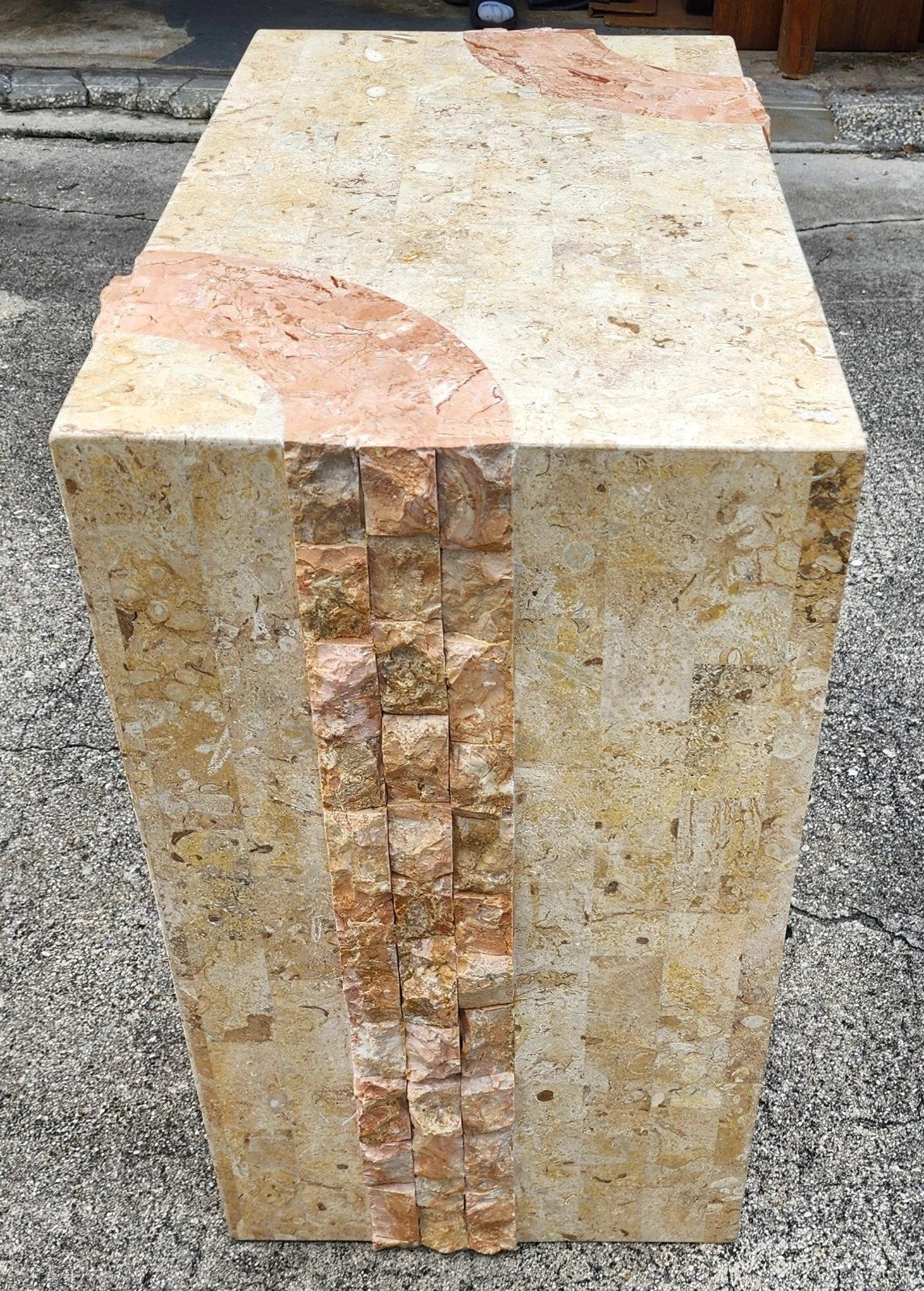 Maitland Smith Style Tessellated Stone Dining Table