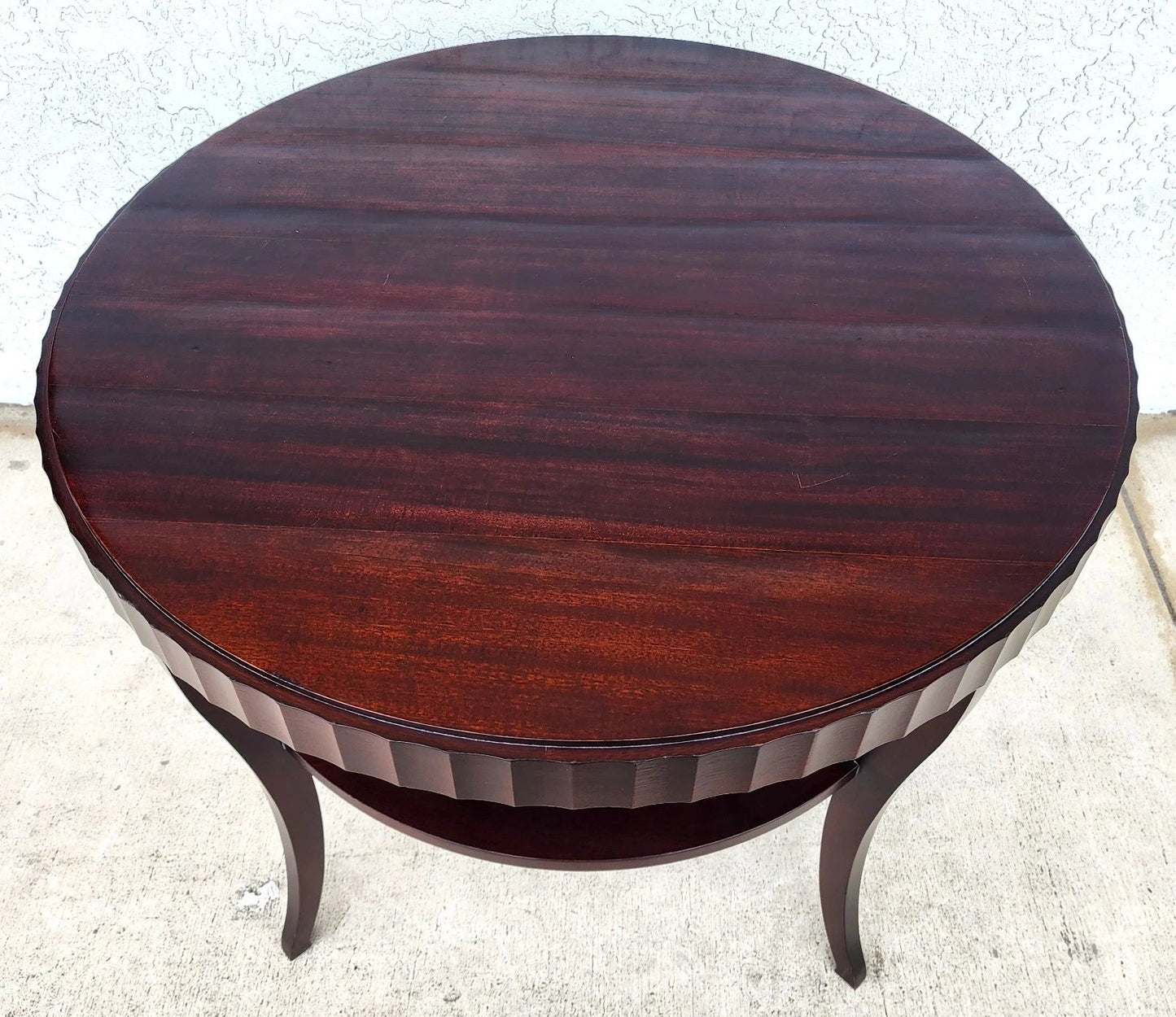 Barbara Barry Fluted Edge Table by Baker