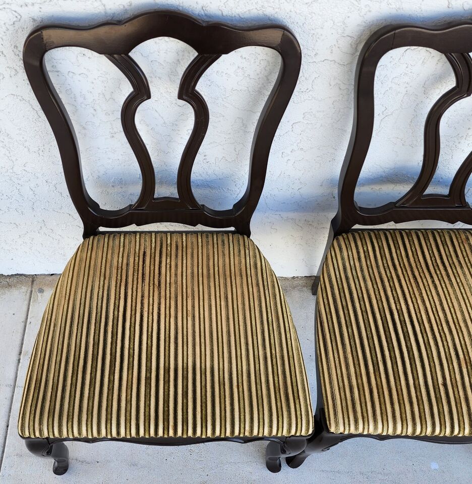 Antique Mahogany French Dining Chairs Set of 4