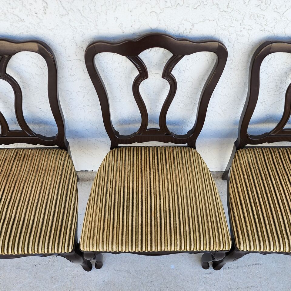 Antique Mahogany French Dining Chairs Set of 4