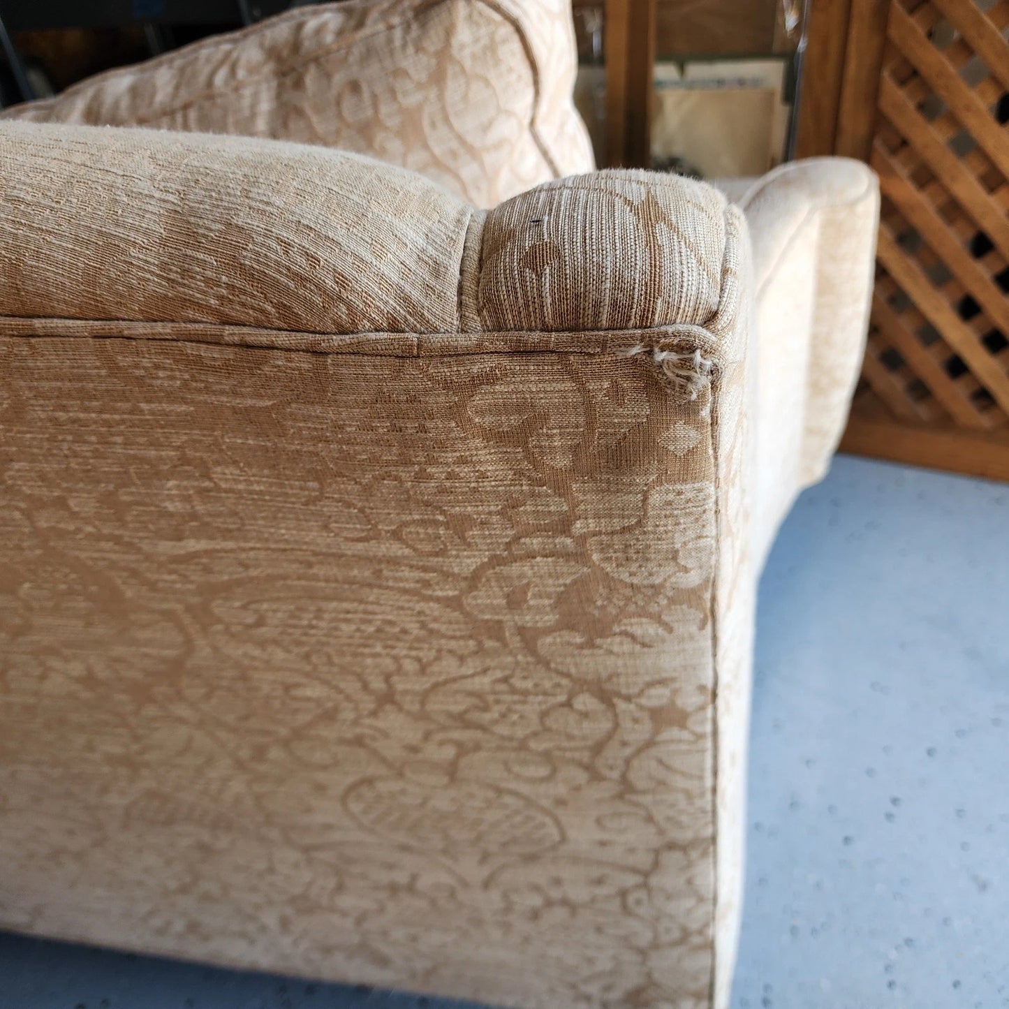 Ralph Lauren English Sofa Damask Brocade Fabric