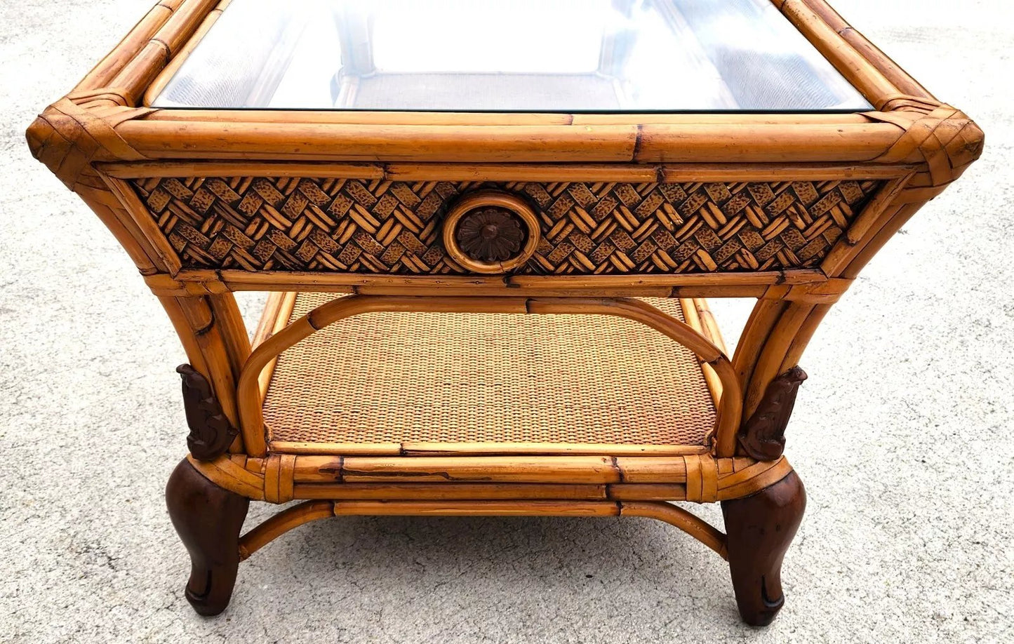 Bamboo Wicker Coffee Table