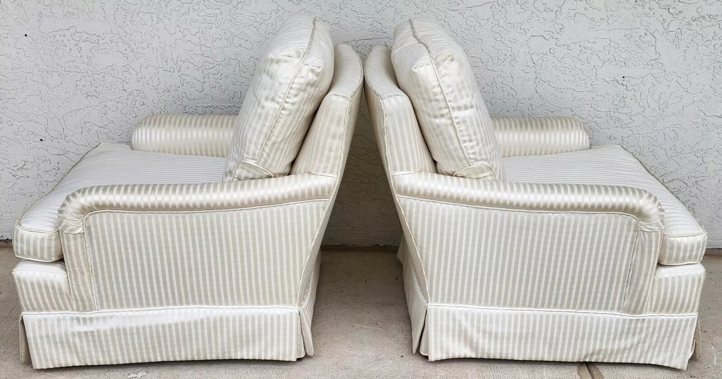 Vintage BAKER Club Chairs Pair