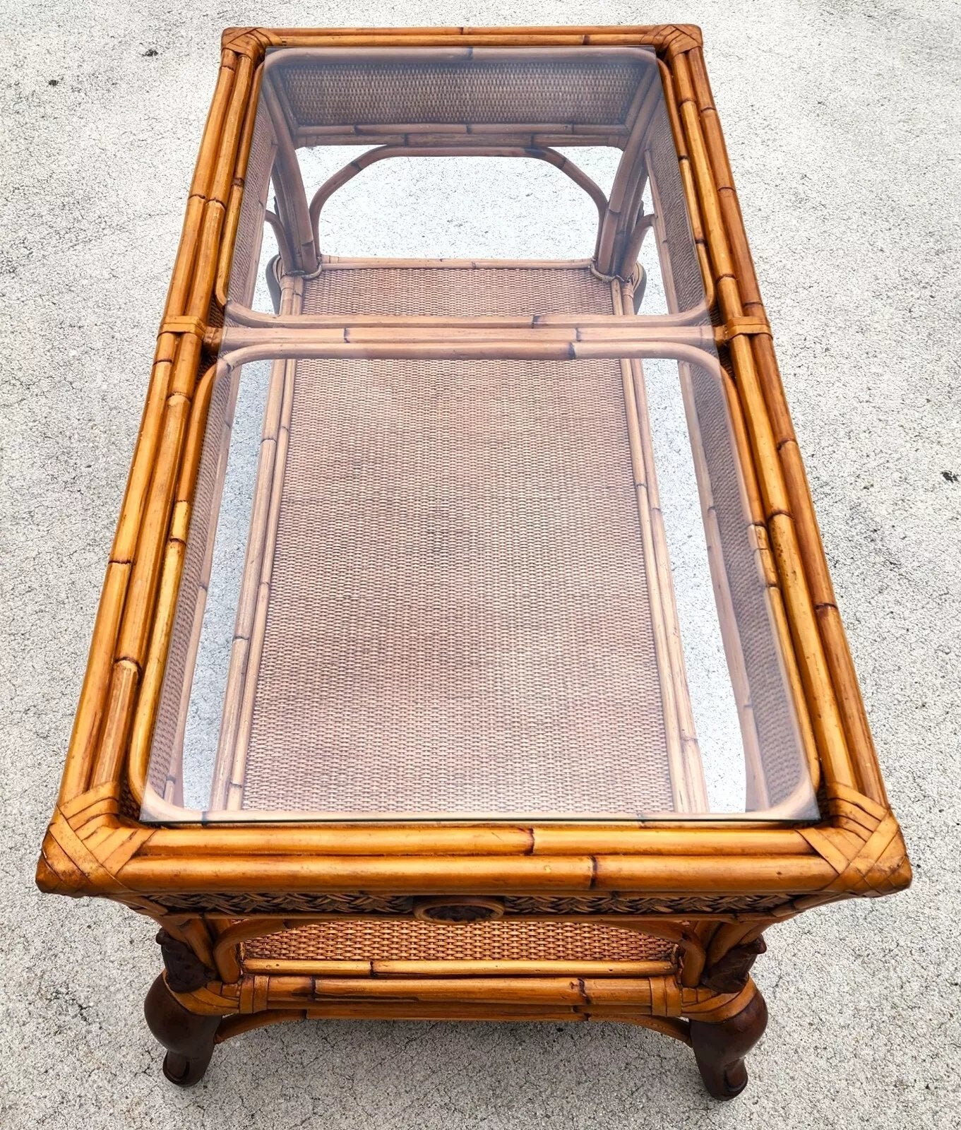 Bamboo Wicker Coffee Table