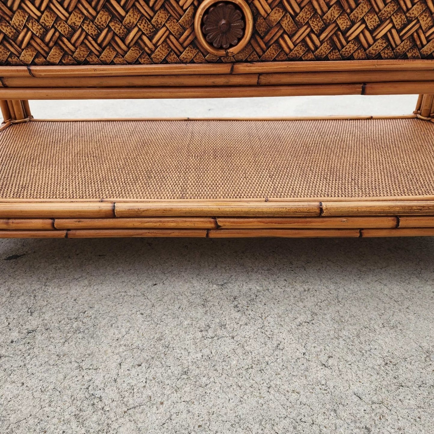 Bamboo Wicker Coffee Table