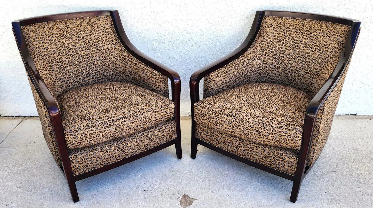 Barbara Barry for Baker Salon Club Chairs & Ottoman