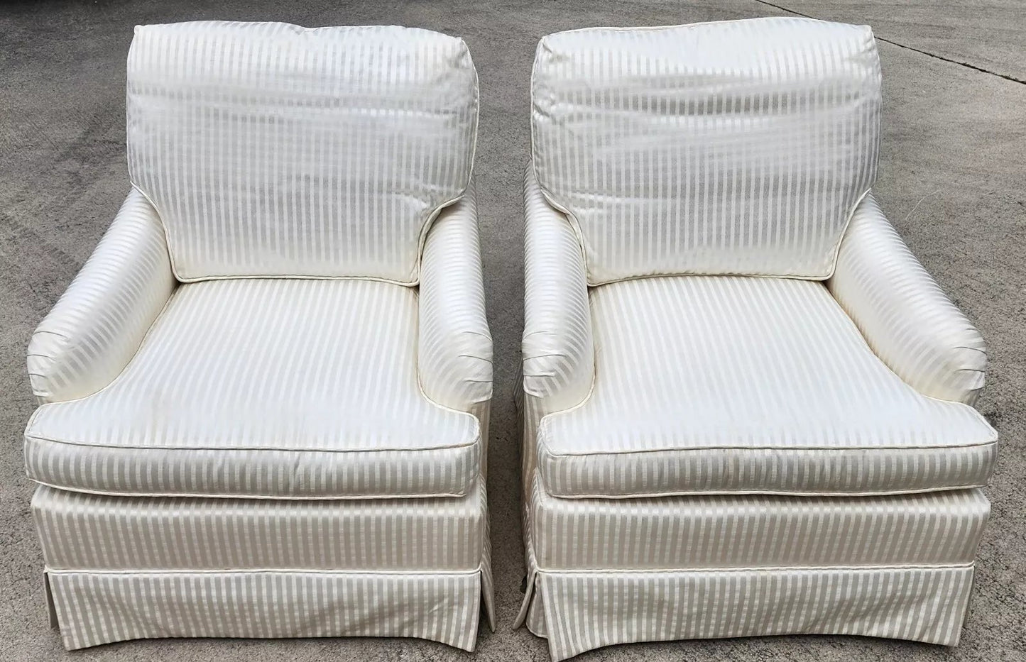 Vintage BAKER Club Chairs Pair