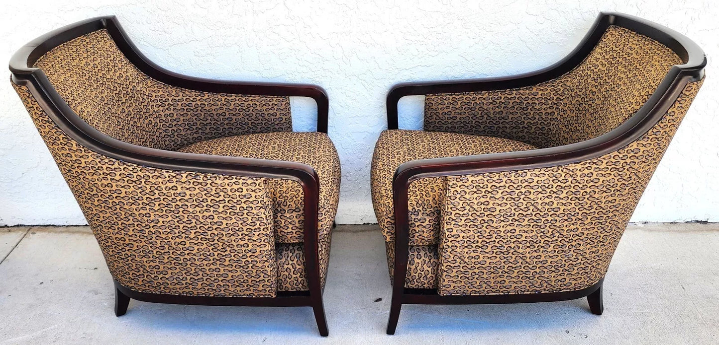 Barbara Barry for Baker Salon Club Chairs & Ottoman