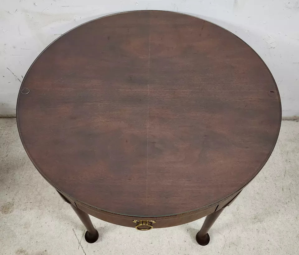 Baker Side Center Lamp Table Glass Top