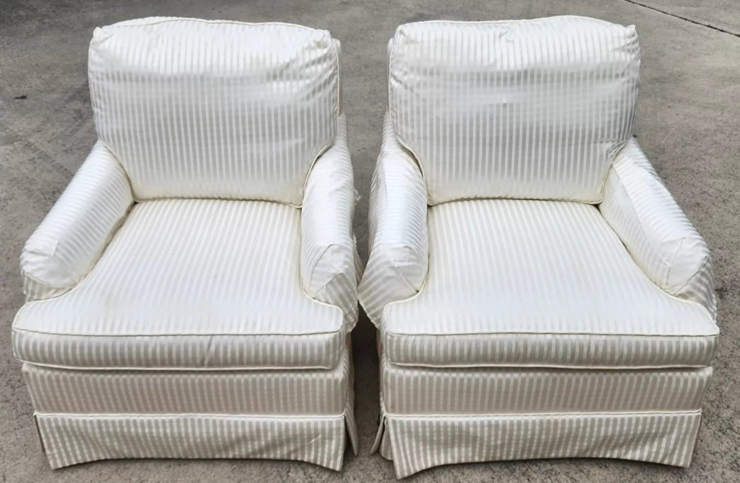 Vintage BAKER Club Chairs Pair
