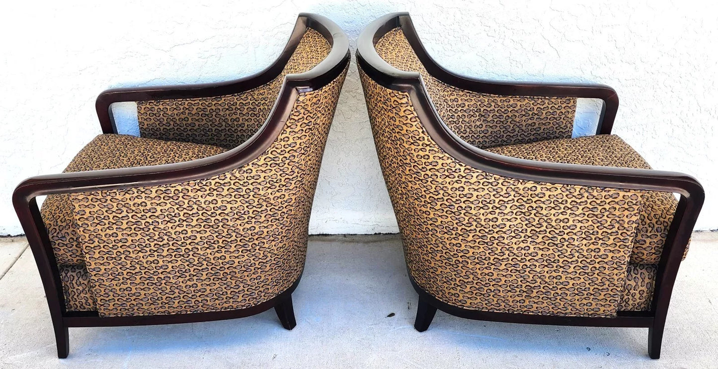 Barbara Barry for Baker Salon Club Chairs & Ottoman