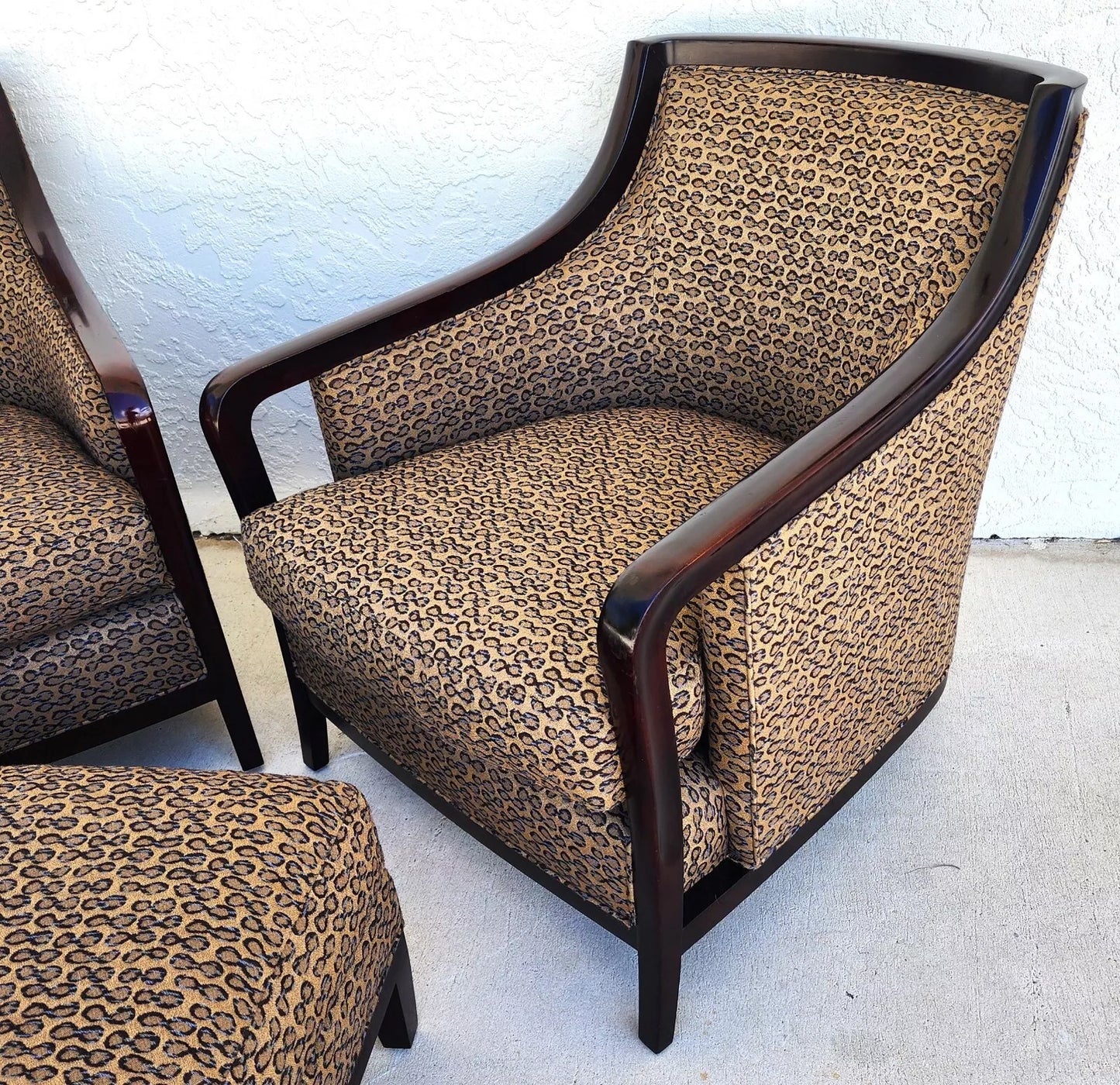 Barbara Barry for Baker Salon Club Chairs & Ottoman