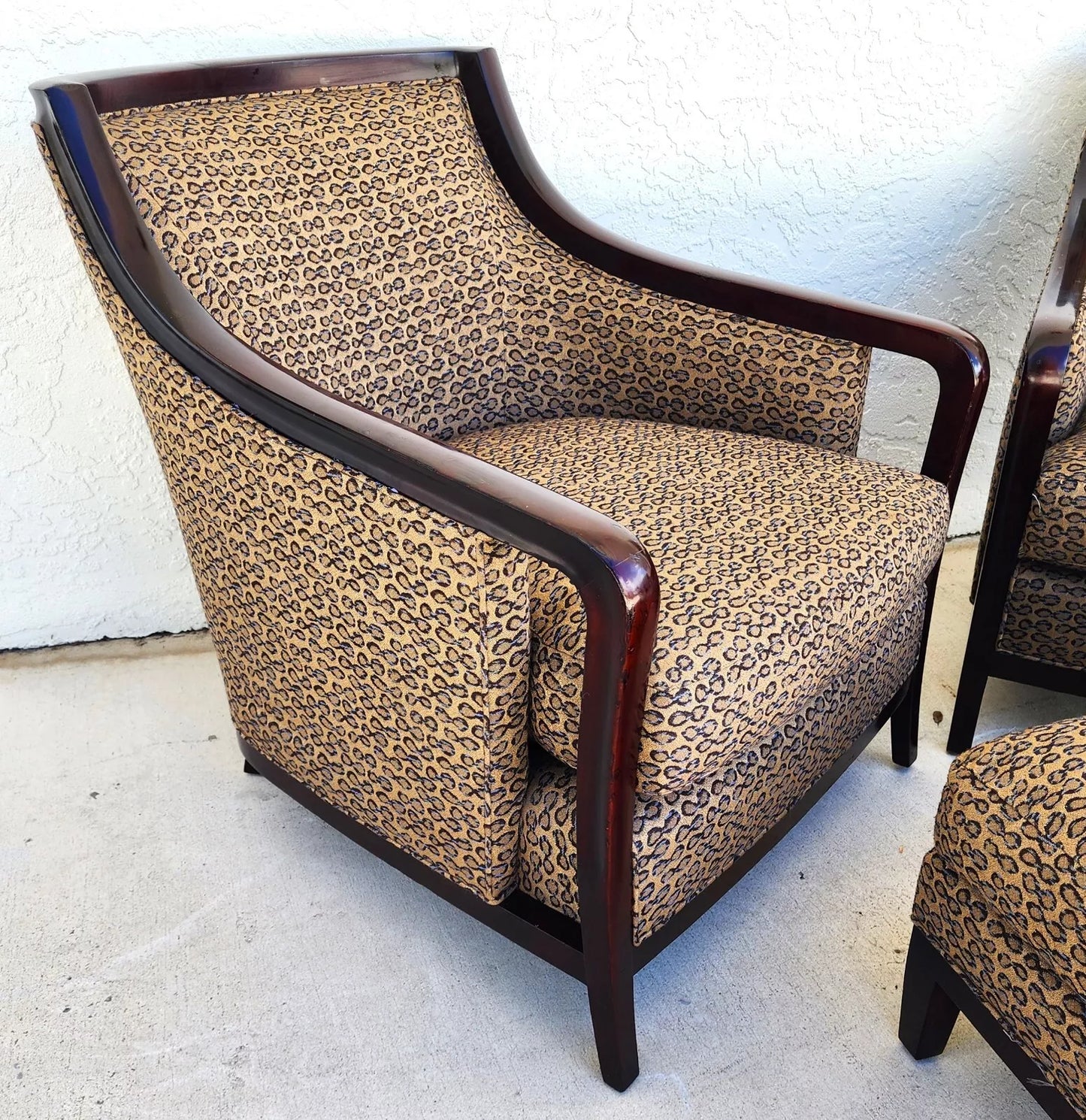 Barbara Barry for Baker Salon Club Chairs & Ottoman