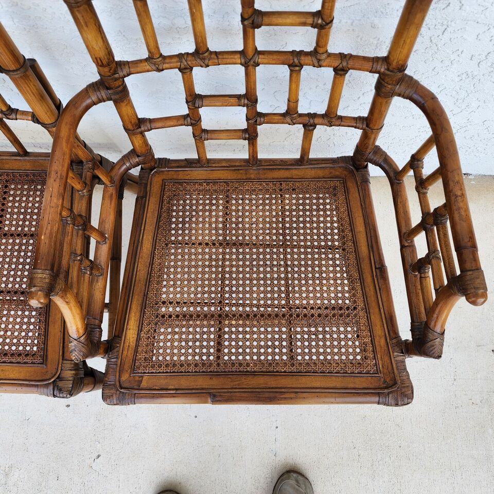 Baker Bamboo Dining Chairs