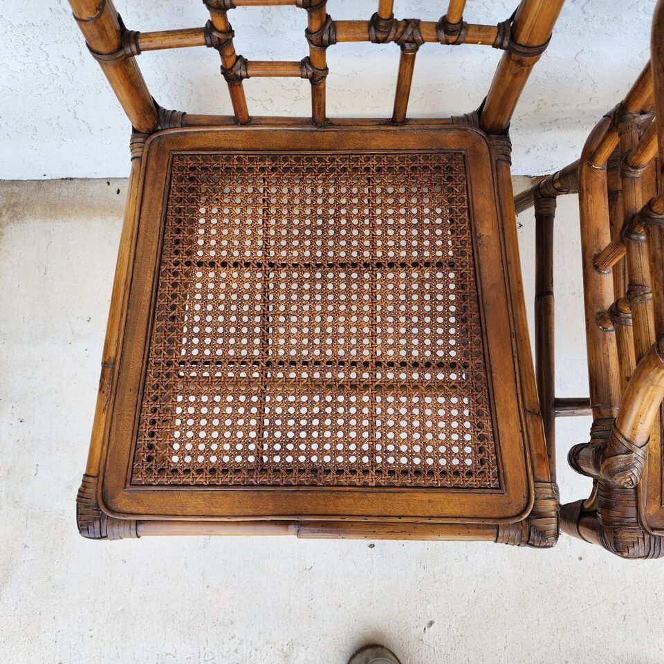 Baker Bamboo Dining Chairs