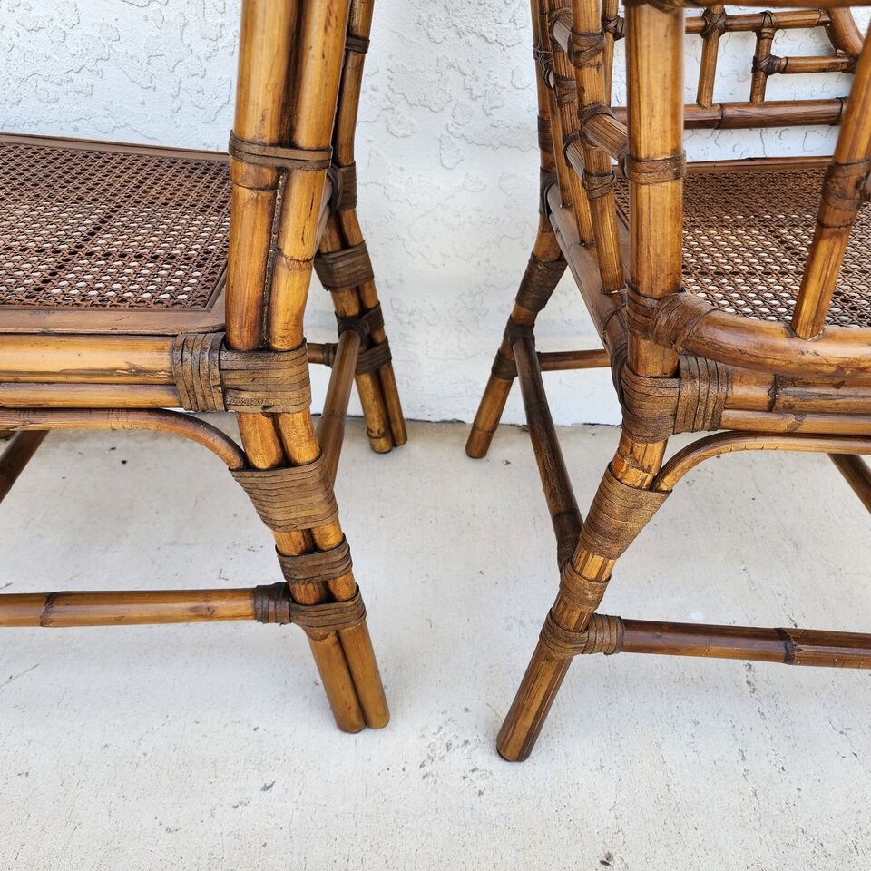 Baker Bamboo Dining Chairs