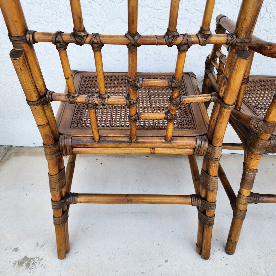 Baker Bamboo Dining Chairs