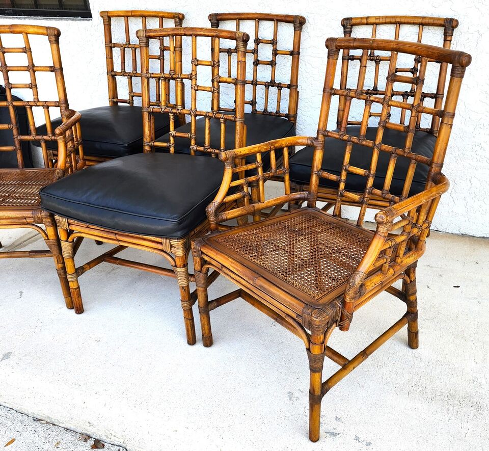 Baker Bamboo Dining Chairs
