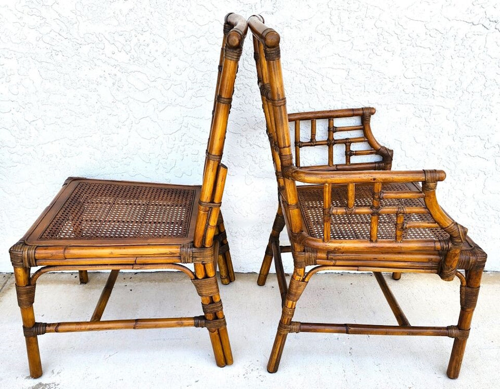 Baker Bamboo Dining Chairs