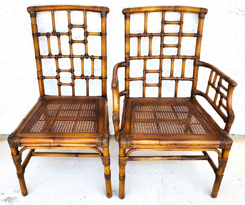 Baker Bamboo Dining Chairs