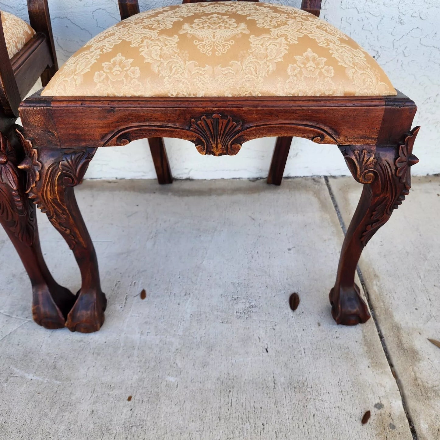 Antique Chippendale Dining Chairs Set of 8