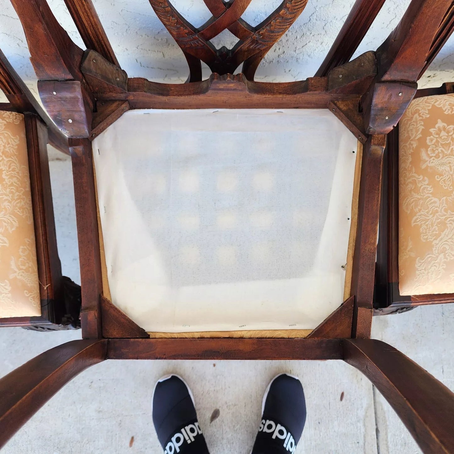 Antique Chippendale Dining Chairs Set of 8
