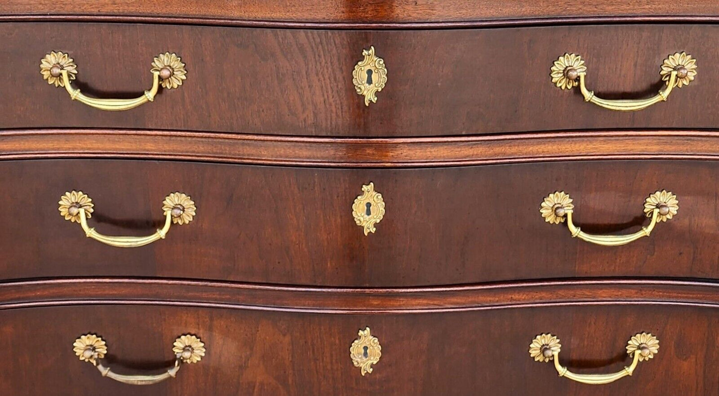 Chippendale Chest Of Drawers Style Mahogany Serpentine by White Furniture