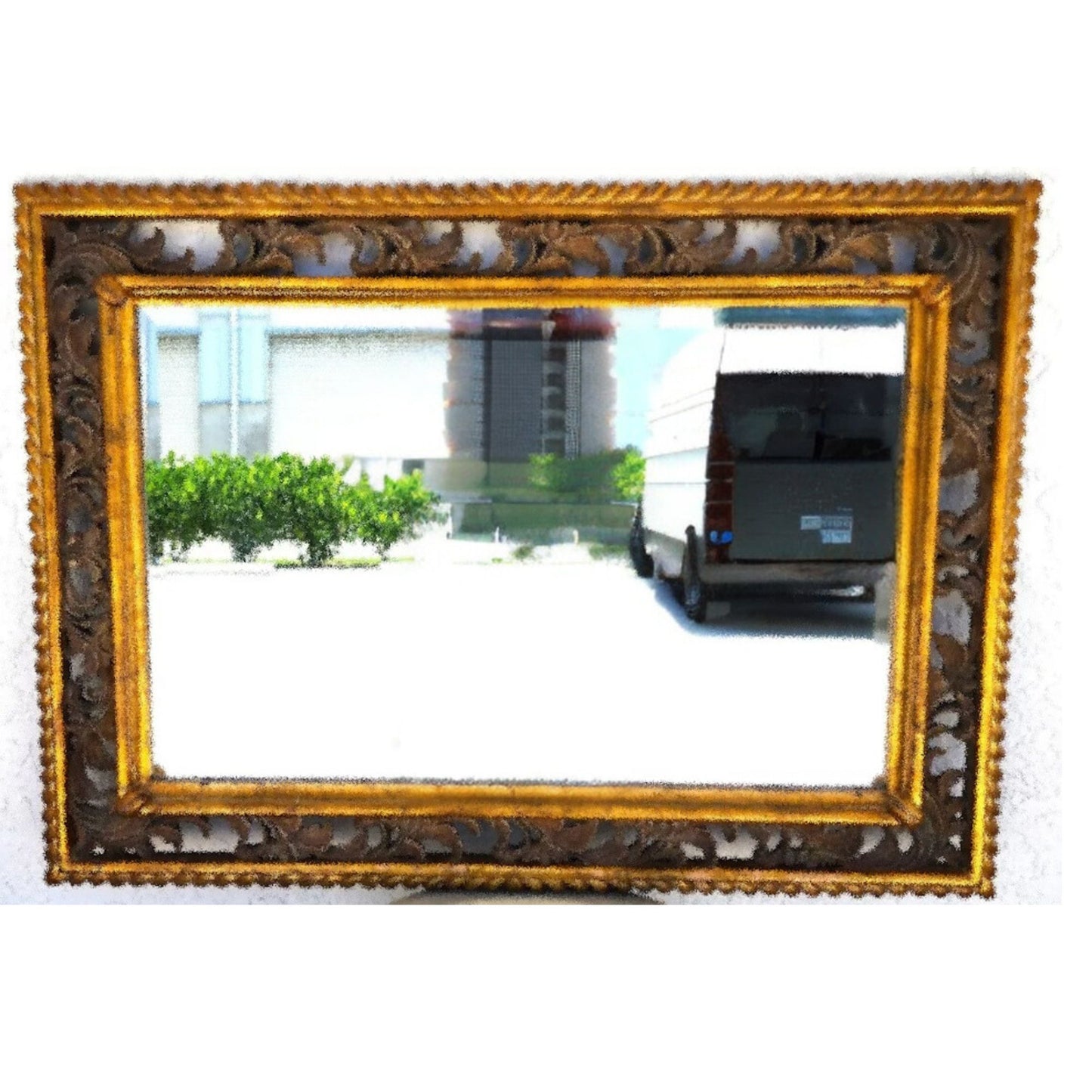Vintage Gilt Wood Mirror by Harrison & Gil