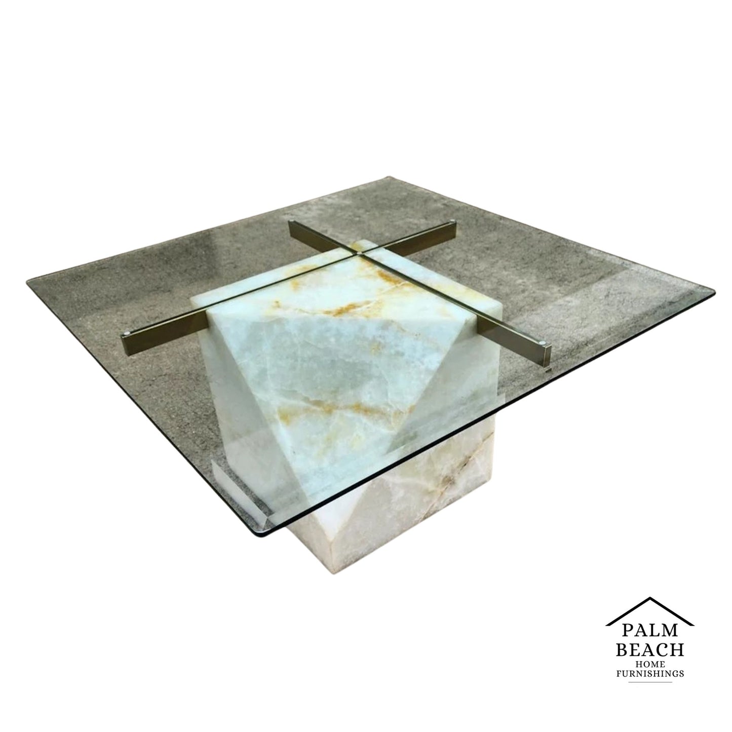 1970s Artedi Onyx Coffee Table Italian