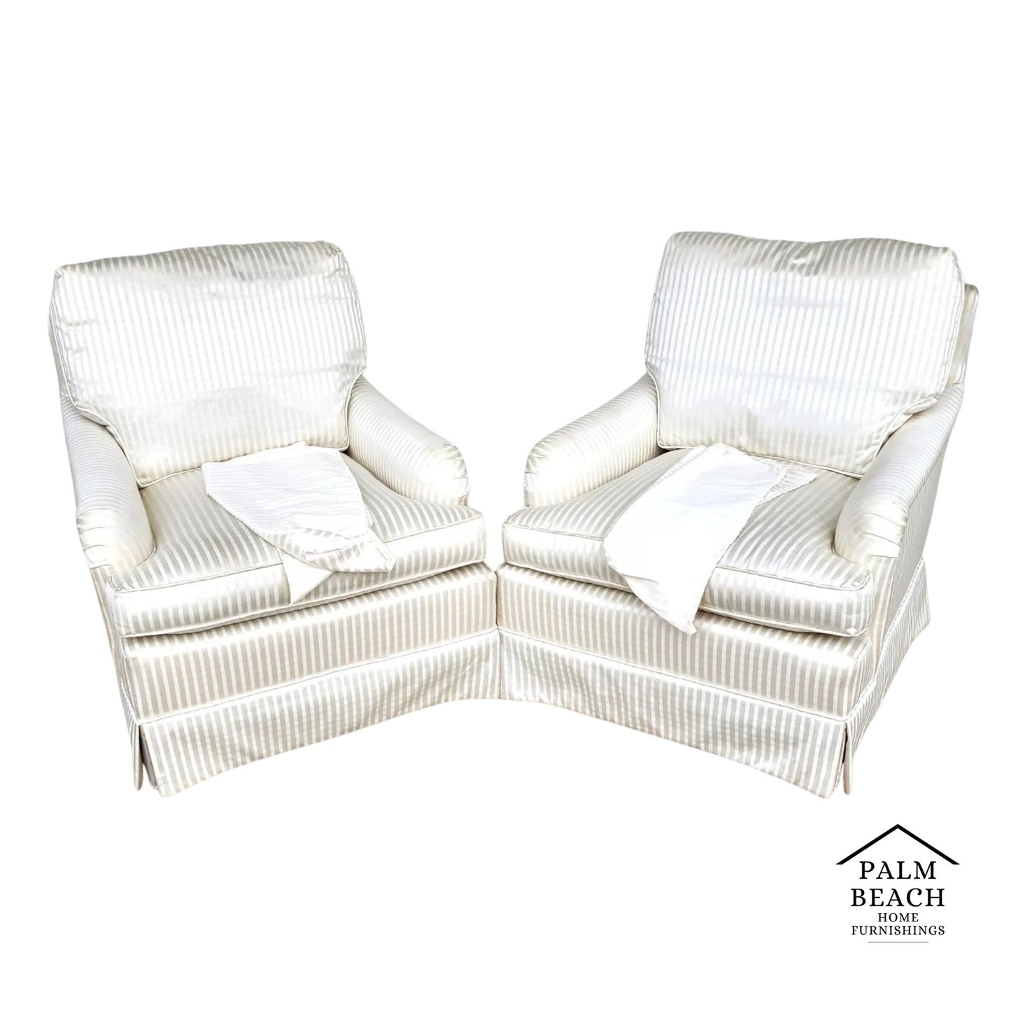 Vintage BAKER Club Chairs Pair