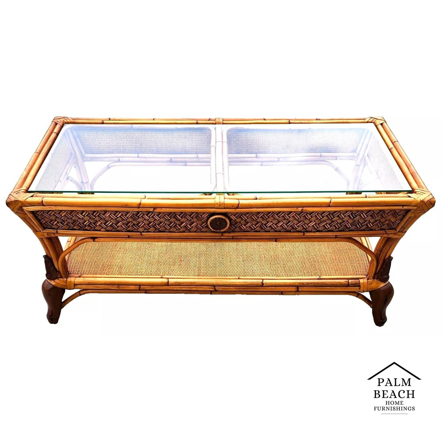 Bamboo Wicker Coffee Table