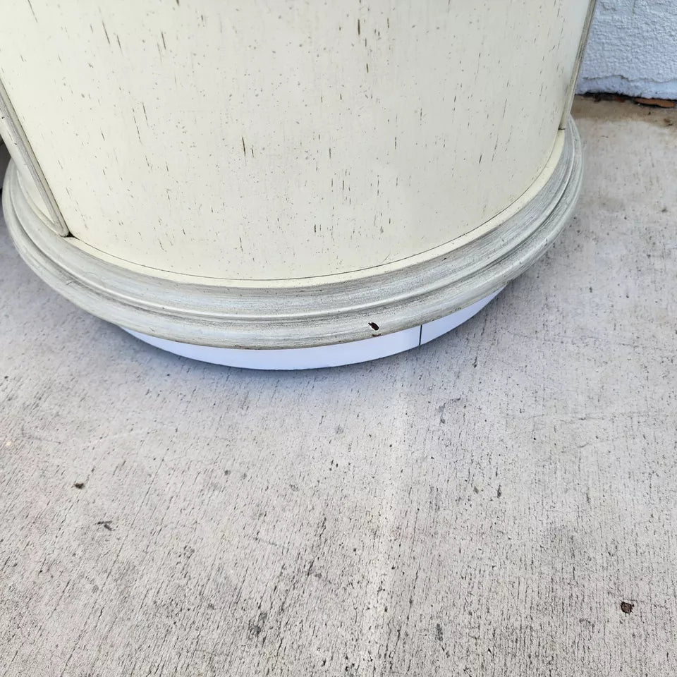 Designer Drum Side Tables Bedside Pair