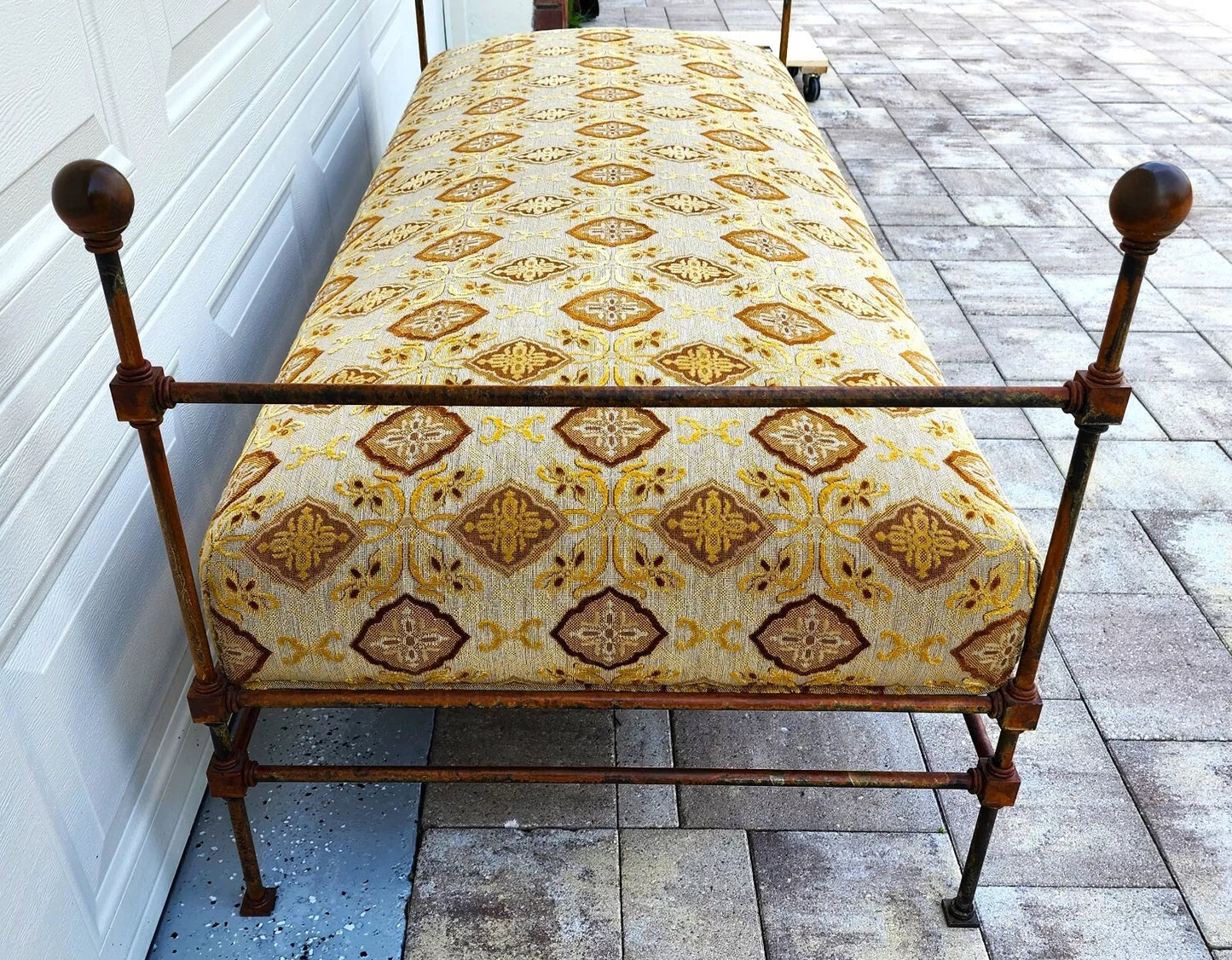 Antique Iron Daybed Bench