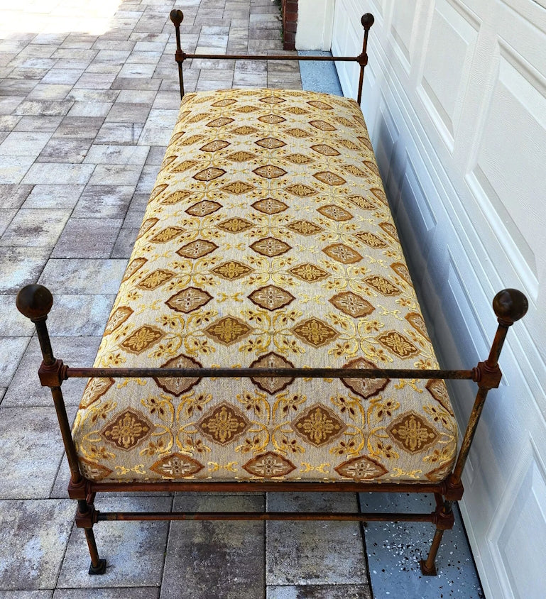 Antique Iron Daybed Bench